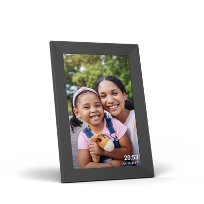 10.1” Digital Oak Box Photo Frame & eCalendar