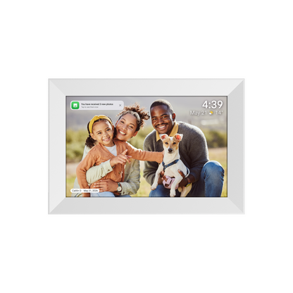 10.1” Digital Oak Box Photo Frame & eCalendar