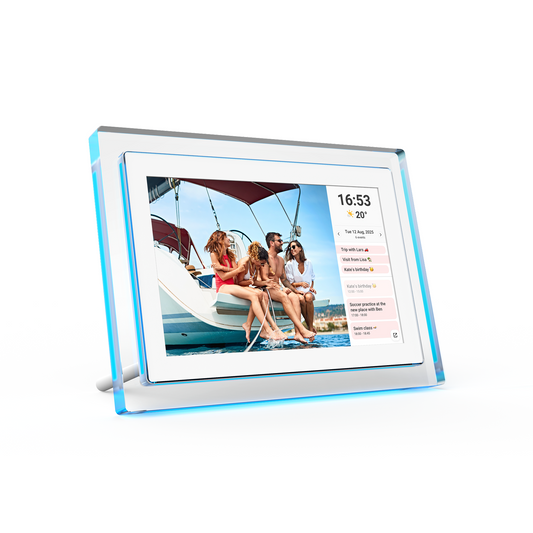 10.1” Acrylic Digital Photo Frame & Calendar with Ambient Light