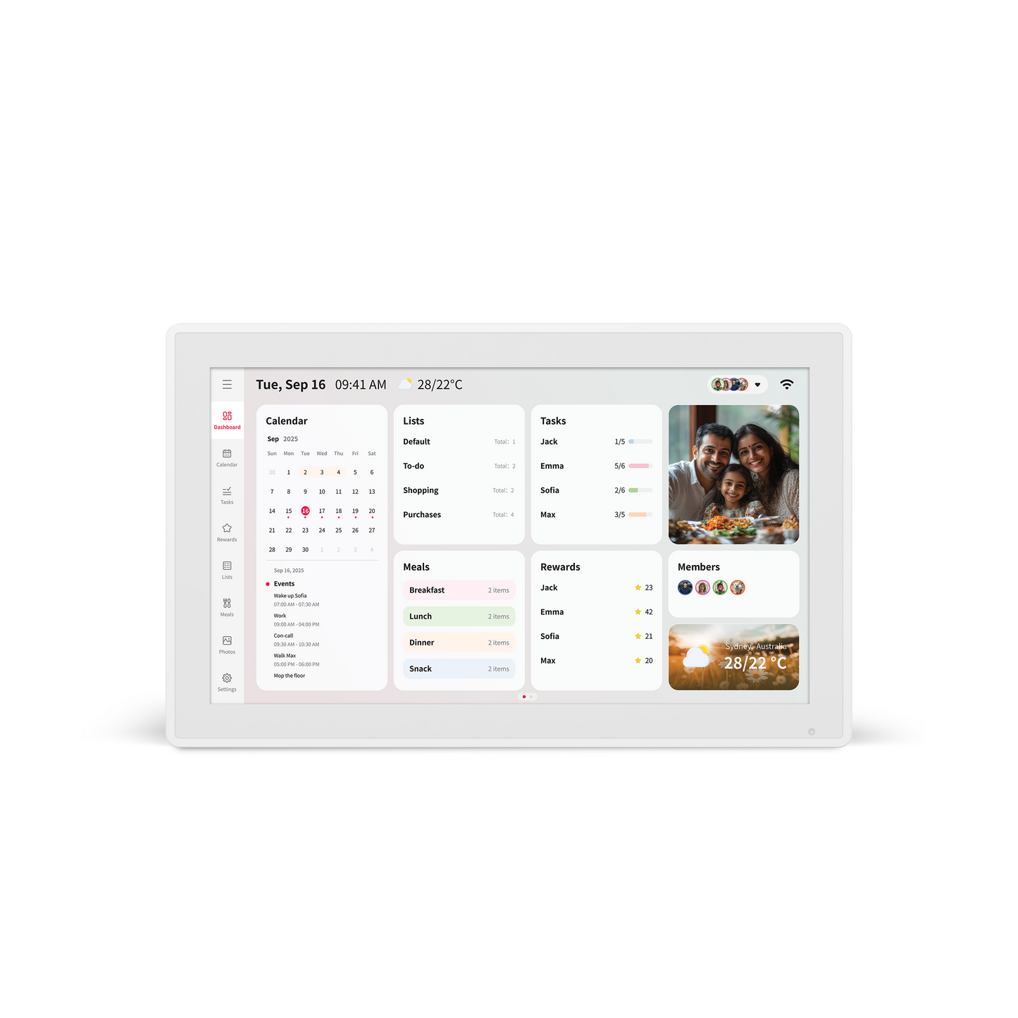 Fotostream 15.6” Digital E Calendar & Photo Frame